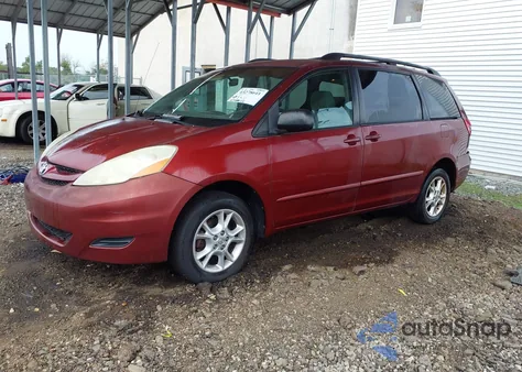 2006 Toyota Sienna Le из США, поврежденный, VIN 5TDBA23C66S067490